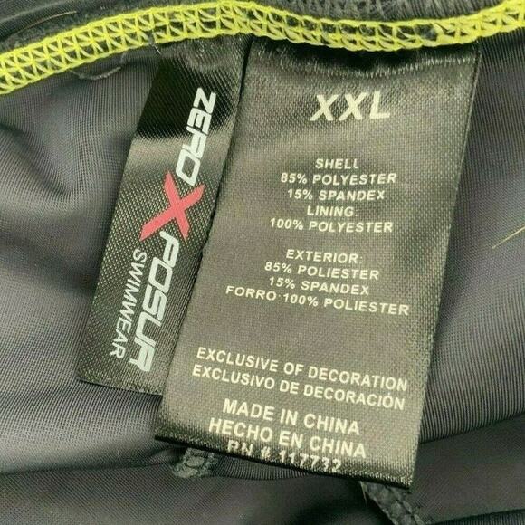 Zero X Posur Swimwear Skirt Women's Size XXL Stretch Asymmetric Inner Shorts - Picture 7 of 8